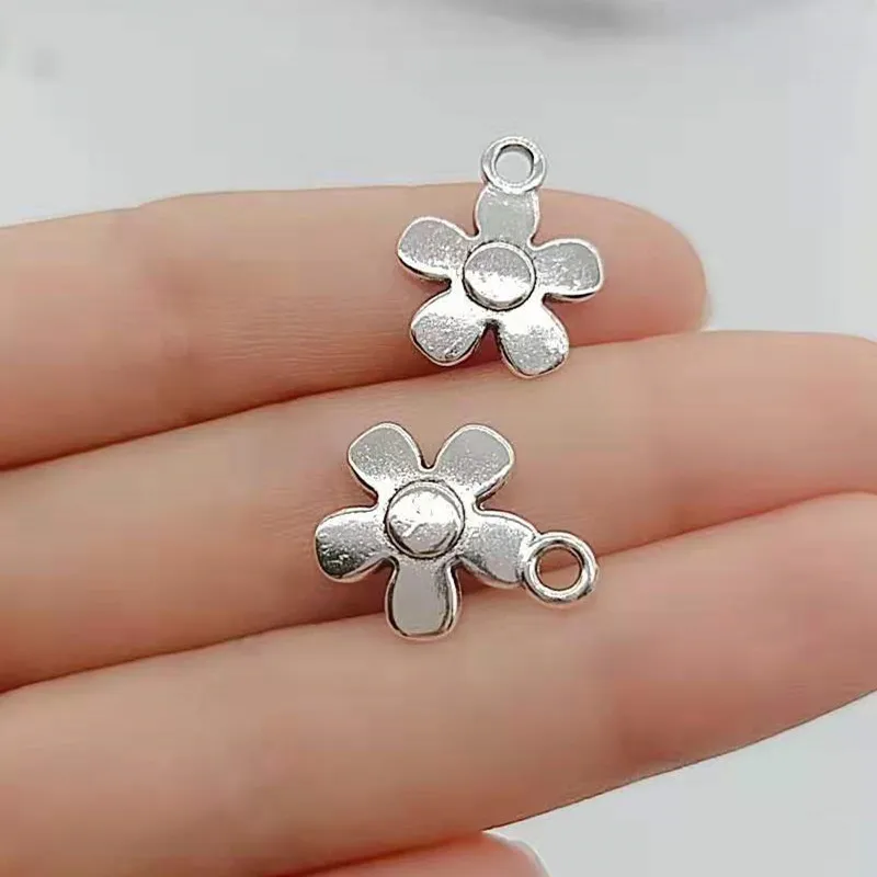 

20pcs 18x14mm Daisy Flower Charm Double Sided Daisy Flower Charm For Jewelry Making Flower Daisy Charm
