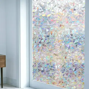 Anti-UV 3D Rainbow Window Film Glass Mirror Sticker No Glue Static Clings PVC Frosted Decal for Home Decoration 60x100cm
Anti-UV 3D Rainbow Window Film Glass Mirror Sticker No Glue Static Clings PVC Frosted Decal for Home Decoration 60x100cm