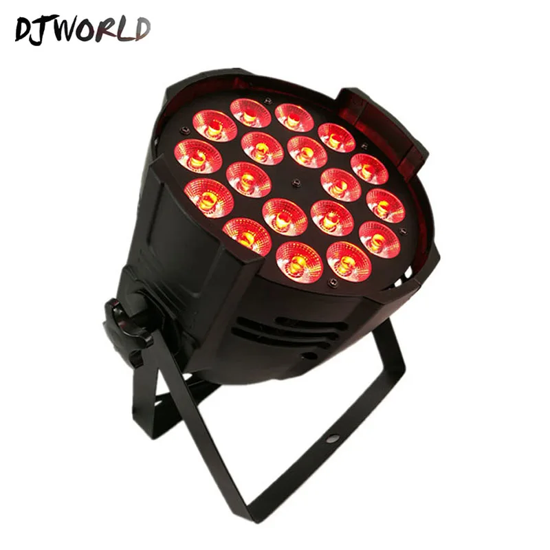 Алюминиевый сплав LED Par 18x18 Вт RGBWA + УФ освещение Can Spotlight Dj Disco Projector Wash Lighting Stage