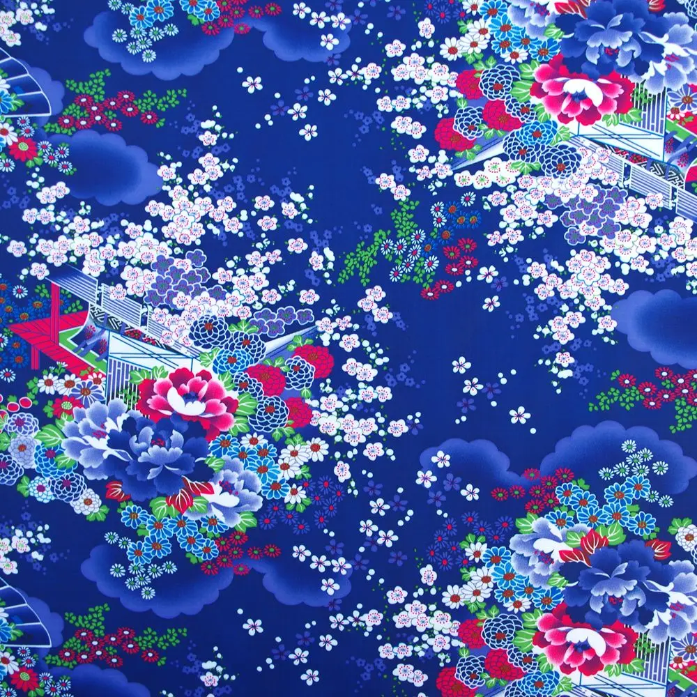 1 yard Polyester/PVC coated Waterproof Fabric for bag, handmaking, Japanese Traditional Style-Courtyard - blue (width=140cm)
1 yard Polyester/PVC coated Waterproof Fabric for bag, handmaking, Japanese Traditional Style-Courtyard - blue (width=140cm)