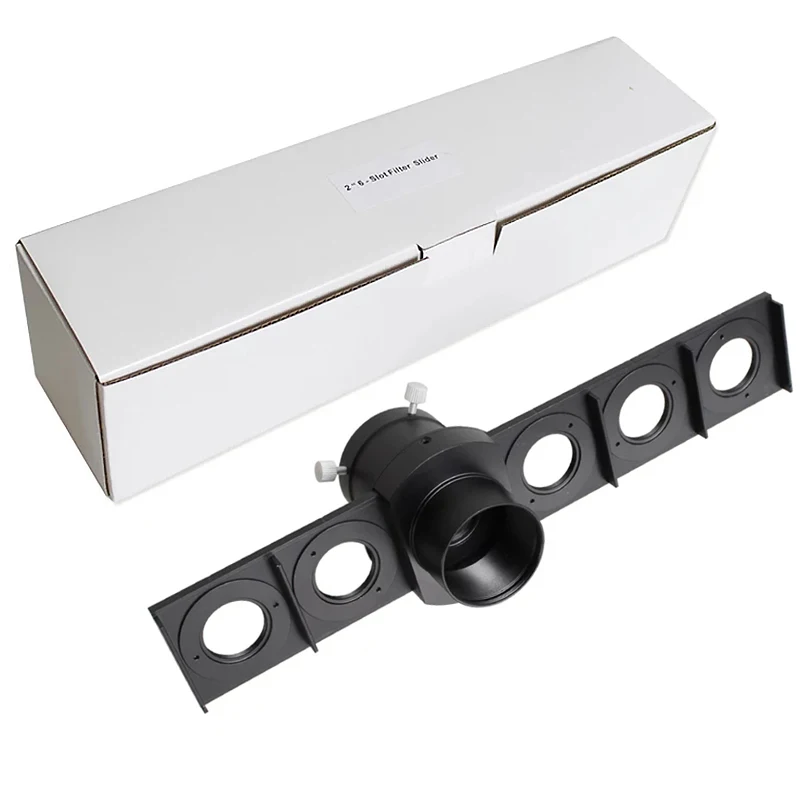 New 6-Slot Filter Slider Full Metal Frame for 1.25inch 2inch Filter and Eyepiece Astronomical Telescope Filter Wheel Racks
New 6-Slot Filter Slider Full Metal Frame for 1.25inch 2inch Filter and Eyepiece Astronomical Telescope Filter Wheel Racks
