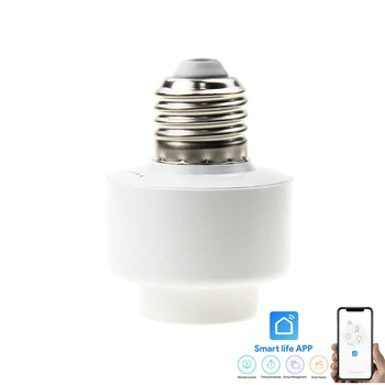 E27 smart light holder WIFI connection APP remote control AC 100V-240V maximum power 200W household smart light holder
E27 smart light holder WIFI connection APP remote control AC 100V-240V maximum power 200W household smart light holder