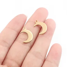 20pcs Stainless Steel Gold Charms Moon Charm Pendant Fashion Jewelry DIY Bracelet Necklace Earring Jewelry Making Findings
20pcs Stainless Steel Gold Charms Moon Charm Pendant Fashion Jewelry DIY Bracelet Necklace Earring Jewelry Making Findings