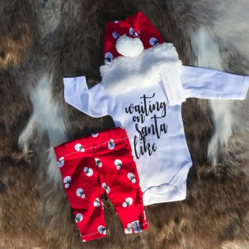 brand new baby set my first christmas baby boy girl tops long