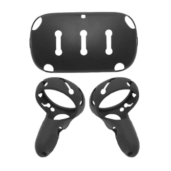 2 in 1 Helmet Protection Cover Press Controller Grip Cover for Oculus Quest VR Silicone Anti-Throw Protective Accessory
2 in 1 Helmet Protection Cover Press Controller Grip Cover for Oculus Quest VR Silicone Anti-Throw Protective Accessory