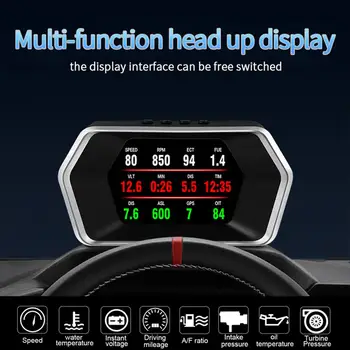 HUD Head-Up Display for Car OBD2+GPS Dual System for Time Display, Mileage, Overspeed Alarm and More
HUD Head-Up Display for Car OBD2+GPS Dual System for Time Display, Mileage, Overspeed Alarm and More