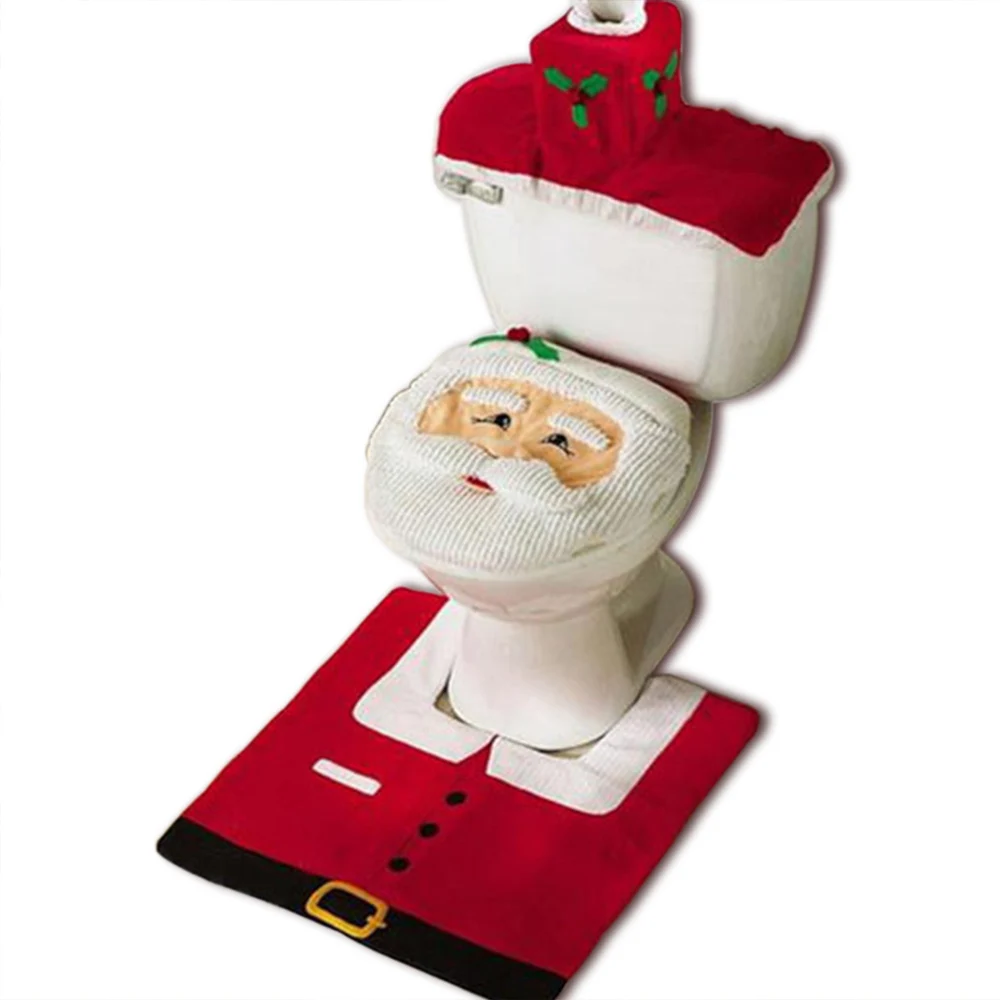 New 3PCS Toilet Seat Cover Christmas Santa Claus Bathroom Mat Xmas Decor Bathroom Santa Toilet Seat Cover Rug Home Decoration
New 3PCS Toilet Seat Cover Christmas Santa Claus Bathroom Mat Xmas Decor Bathroom Santa Toilet Seat Cover Rug Home Decoration
