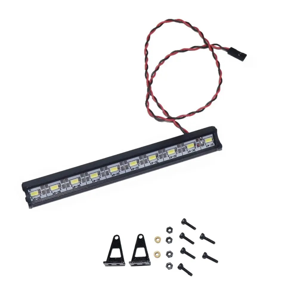 Metal Roof Light Bar LED Lamp for 1/10 RC Climbing Car Model Traxxas HSP Redcat RC4WD Tamiya Axial Scx10 D90 HPI 313 Wheelbase
Metal Roof Light Bar LED Lamp for 1/10 RC Climbing Car Model Traxxas HSP Redcat RC4WD Tamiya Axial Scx10 D90 HPI 313 Wheelbase