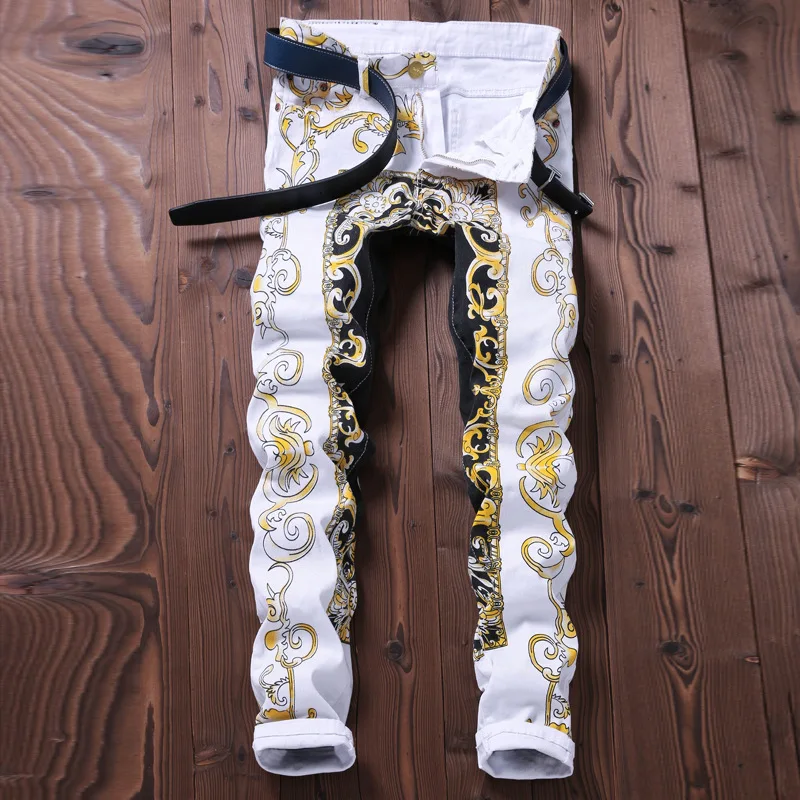 New Style Printed Casual Pants Men's Slim Fit Flower Pants Ozhouzhan Fashion And Personality Casual Pants Men Nightclub Pants 58
New Style Printed Casual Pants Men's Slim Fit Flower Pants Ozhouzhan Fashion And Personality Casual Pants Men Nightclub Pants 58