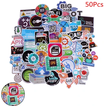 New 50 PCS Programming Language Stickers Internet Html Software Waterproof Sticker for Geek Developer to DIY Laptop Phone Car
New 50 PCS Programming Language Stickers Internet Html Software Waterproof Sticker for Geek Developer to DIY Laptop Phone Car