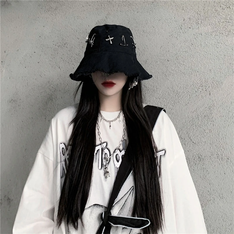 Women Bucket Cap Hip Hop Black Fisherman Hat Day to Day Activity Neutral Sun Protection Foldable Hats 066F
Women Bucket Cap Hip Hop Black Fisherman Hat Day to Day Activity Neutral Sun Protection Foldable Hats 066F