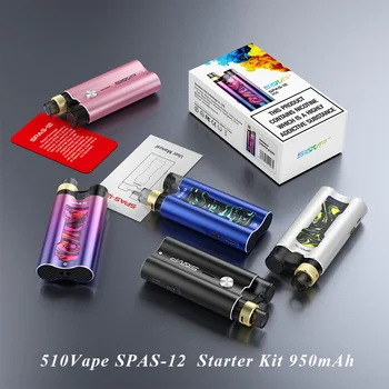 Vape kit 510vape SPAS 12 Vape starter Kit 950mAh built-in battery&Airflow Adjustable 2ml vaporizer E Cigarette pod vs frenzy pod
Vape kit 510vape SPAS 12 Vape starter Kit 950mAh built-in battery&Airflow Adjustable 2ml vaporizer E Cigarette pod vs frenzy pod