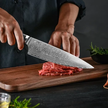 8'' Chef Knife Damascus Steel Kitchen Knives Sharp Utility Slicing Knife Home Kitchen Cooking Tool Gift Knive With G10 Handle
8'' Chef Knife Damascus Steel Kitchen Knives Sharp Utility Slicing Knife Home Kitchen Cooking Tool Gift Knive With G10 Handle