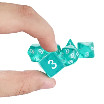 Hot Selling 7pcs/lot Polyhedral Set Cloud Drop Translucent Teal RPG DnD With Dice Bag High Quality and Brand New
Hot Selling 7pcs/lot Polyhedral Set Cloud Drop Translucent Teal RPG DnD With Dice Bag High Quality and Brand New