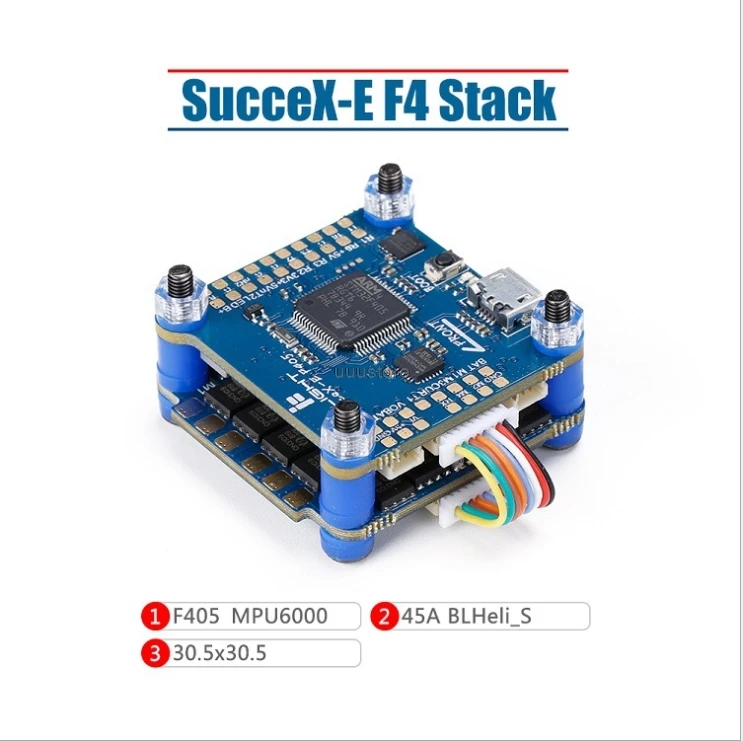 Контроллер полета iFlight SucceX E F4 F405 OSD & 45A Blheli_S 2 6S 4 в 1 бесщеточный ESC стек 30 5x30 5 мм для