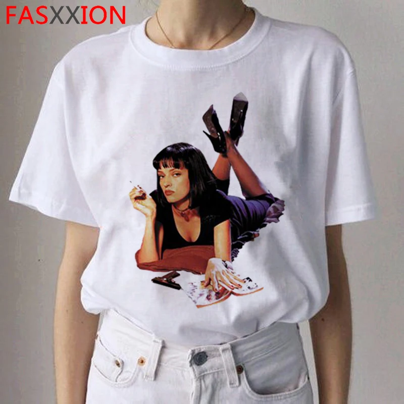 Pulp Fiction Aesthetic Harajuku T Shirt Women Mia Wallace Ullzang Grunge T-shirt Funny Cartoon Tshirt 90s Fashion Top Tee Female
Pulp Fiction Aesthetic Harajuku T Shirt Women Mia Wallace Ullzang Grunge T-shirt Funny Cartoon Tshirt 90s Fashion Top Tee Female