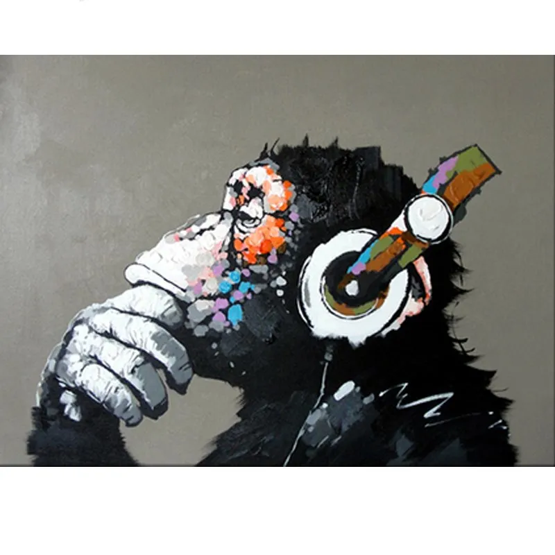 Oil Painting No By Numbers On Canvas With Frame Monkey HandPainted Picture To Paint For Adults Drawing DIY Kits Home Decoration
Oil Painting No By Numbers On Canvas With Frame Monkey HandPainted Picture To Paint For Adults Drawing DIY Kits Home Decoration