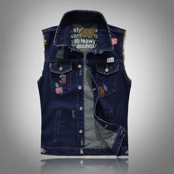 Fashion 2019 Men Denim Jeans Vest Coat Ripped Sleeveless Spring Man Streetwear Waistcoat Hole Jackets
Fashion 2019 Men Denim Jeans Vest Coat Ripped Sleeveless Spring Man Streetwear Waistcoat Hole Jackets