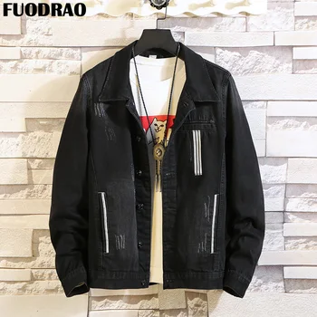 FUODRAO Jacket Men Fashion Streetwear Black Denim Jacket Jaqueta Masculina Bomber Jacket Autumn Jeans Jacket Plus Size 5XL J154
FUODRAO Jacket Men Fashion Streetwear Black Denim Jacket Jaqueta Masculina Bomber Jacket Autumn Jeans Jacket Plus Size 5XL J154