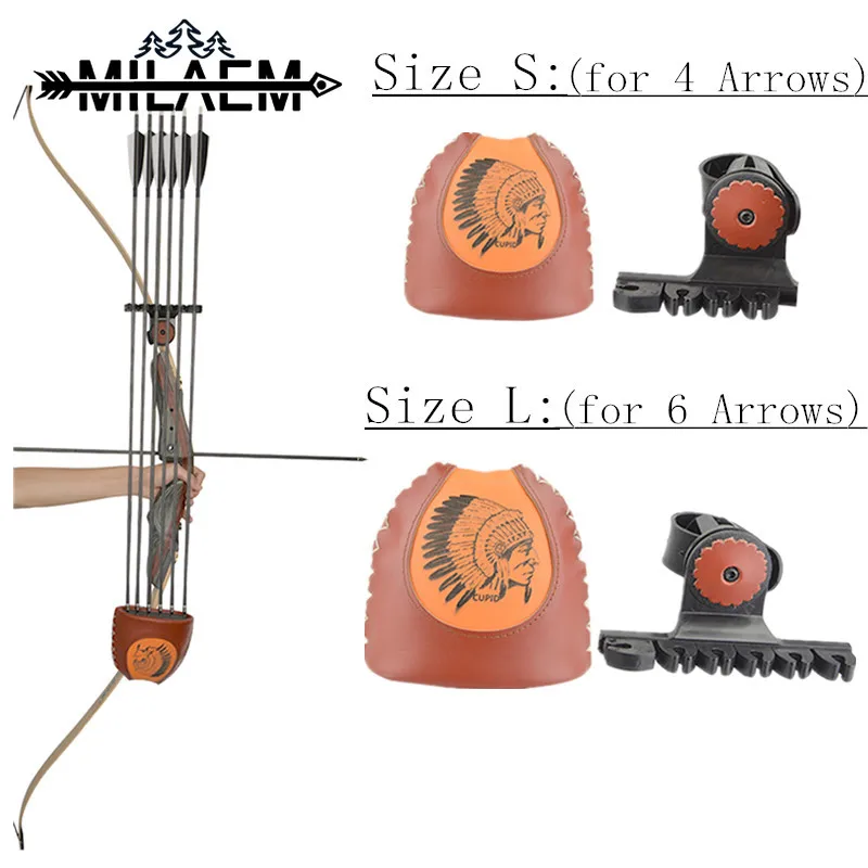 New Style Arrow Quiver Archery Bow Holder Fixed on the Recurve Bow American Hunting Bow Accessories SizeS/L 4 or 6Arrows Contain
New Style Arrow Quiver Archery Bow Holder Fixed on the Recurve Bow American Hunting Bow Accessories SizeS/L 4 or 6Arrows Contain