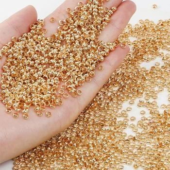 500pcs 1.5 2.0 2.5 3 3.5 4mm KC Gold Round Crimp End Beads Stopper Spacer Beads For Jewelry Making Findings Supplies Necklace
500pcs 1.5 2.0 2.5 3 3.5 4mm KC Gold Round Crimp End Beads Stopper Spacer Beads For Jewelry Making Findings Supplies Necklace