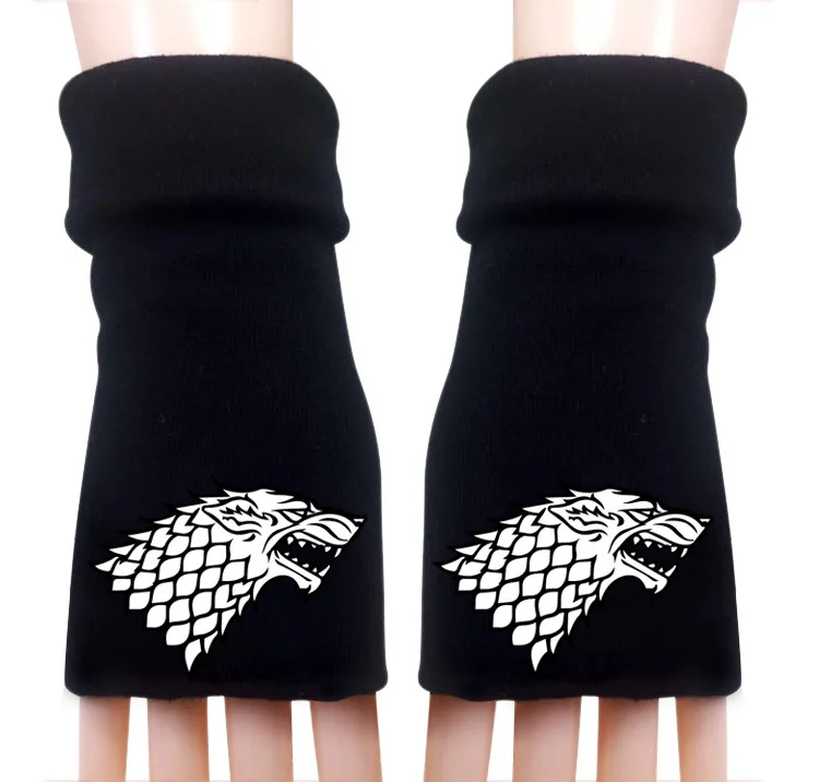 Game of Thrones House Stark Wolf Knitted Black Gloves Cotton Warm Half Finger Mittens Fashion Cosplay Prop Accessories Winter
Game of Thrones House Stark Wolf Knitted Black Gloves Cotton Warm Half Finger Mittens Fashion Cosplay Prop Accessories Winter