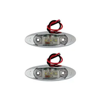 Truck Trailer Piranha 3 LEDs 12/24V Side Marker Blinker Edge Light Lamp Bulb 2pc
Truck Trailer Piranha 3 LEDs 12/24V Side Marker Blinker Edge Light Lamp Bulb 2pc