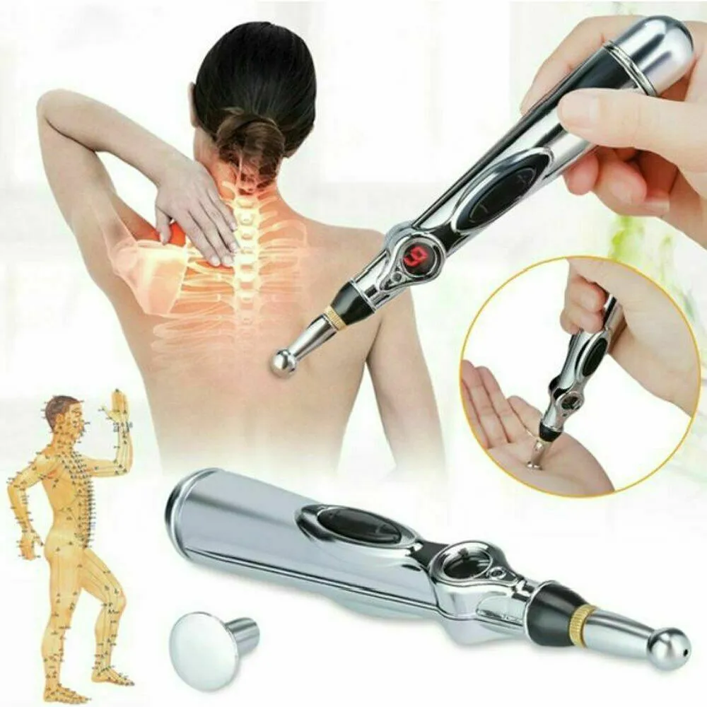 Electronic Acupuncture Pen Electric Laser Therapy Massage Pen Acupoint Magnet Heal Meridian Energy Pen Relief Pain Tools
Electronic Acupuncture Pen Electric Laser Therapy Massage Pen Acupoint Magnet Heal Meridian Energy Pen Relief Pain Tools