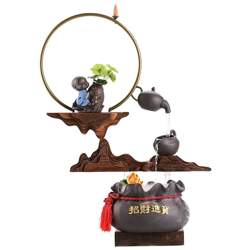 Backflow Incense Chinese Style Water Fountain Fish Tank Wheel Living Room Office Water View Humidifier Zen Ceramic Ornaments
Backflow Incense Chinese Style Water Fountain Fish Tank Wheel Living Room Office Water View Humidifier Zen Ceramic Ornaments