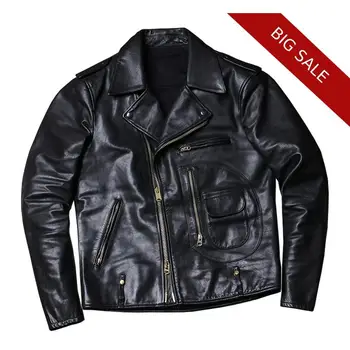 2020 Black Men American Style Slim Fit J24 Biker's Leather Jacket Genuine Cowhide Autumn Short Motorcycle Leather Coat
2020 Black Men American Style Slim Fit J24 Biker's Leather Jacket Genuine Cowhide Autumn Short Motorcycle Leather Coat