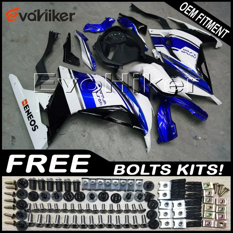 Motorcycle panels for ZX 300R EX300 2013 2014 black White blue EX 300 13 14 Injection mold ABS motorcycle panels Body Kit
Motorcycle panels for ZX 300R EX300 2013 2014 black White blue EX 300 13 14 Injection mold ABS motorcycle panels Body Kit