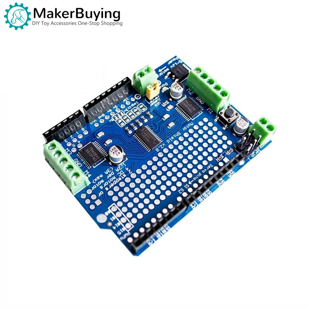 

Motor / Stepper / Servo Shield v2 DC stepper motor servo drive module For Arduino Robot PWM Uno Mega R3 Replace L293D