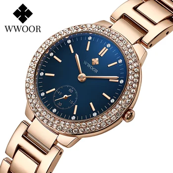 2020 Top Luxury Women Watches WWOOR Ladies Diamond Fashion Rose Gold Quartz Clock Elegant Women Bracelet Watch Relogio Feminino
2020 Top Luxury Women Watches WWOOR Ladies Diamond Fashion Rose Gold Quartz Clock Elegant Women Bracelet Watch Relogio Feminino