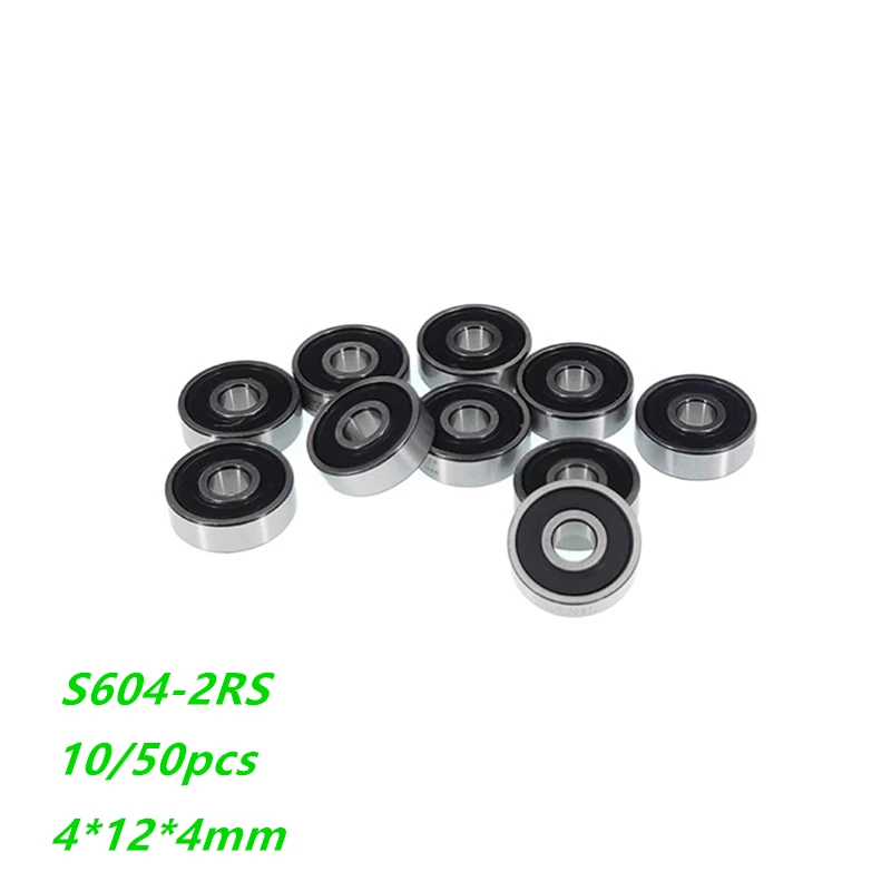 10/50pcs S604RS S604-2RS S604 2RS ball bearings 4*12*4mm Stainless Steel Rubber Sealed Deep Groove Ball bearing Shaft 4x12x4mm
10/50pcs S604RS S604-2RS S604 2RS ball bearings 4*12*4mm Stainless Steel Rubber Sealed Deep Groove Ball bearing Shaft 4x12x4mm