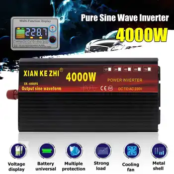 Inverter12/24/48/60/72V 220V 4000W 24V Dc To 220V Ac Pure Sine Wave Voltage Converter 12 220 Power Car Micro Inverter
Inverter12/24/48/60/72V 220V 4000W 24V Dc To 220V Ac Pure Sine Wave Voltage Converter 12 220 Power Car Micro Inverter
