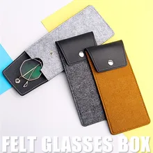3Color Eyeglass Case Portable Outdoor Unisex Home Dustproof Felt Cloth Leather Splice Glasses Case Pouch Sunglasses Box 
3Color Eyeglass Case Portable Outdoor Unisex Home Dustproof Felt Cloth Leather Splice Glasses Case Pouch Sunglasses Box