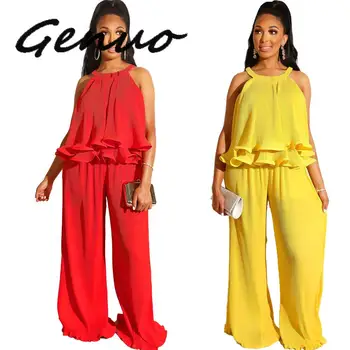 Genuo Pleated Ruffle 2 Piece Outfits For Women Summer Loose Tank Top And Wide Leg Pants Summer Festival Clothing Two Piece Set
Genuo Pleated Ruffle 2 Piece Outfits For Women Summer Loose Tank Top And Wide Leg Pants Summer Festival Clothing Two Piece Set