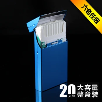 Thin Aluminum Alloy solid color Slender Lady Portable Flipped cover magnetic induction automatic cigarette case box
Thin Aluminum Alloy solid color Slender Lady Portable Flipped cover magnetic induction automatic cigarette case box