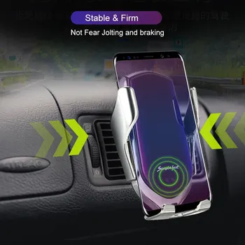 Automatic Clamping Qi Wireless Car Charger Phone Holder GPS Smart Sensor Car Chargers Iphone Car Chargers
Automatic Clamping Qi Wireless Car Charger Phone Holder GPS Smart Sensor Car Chargers Iphone Car Chargers