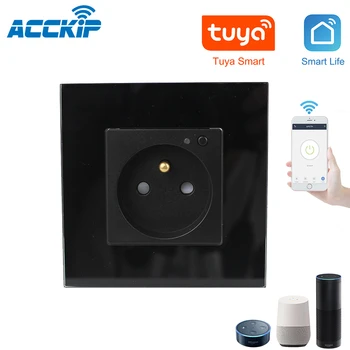 ACCKIP France Electrical Smart Wall Socket for automacao residencial Work with Alexa Google 13A WIFI Plug prise murale france
ACCKIP France Electrical Smart Wall Socket for automacao residencial Work with Alexa Google 13A WIFI Plug prise murale france