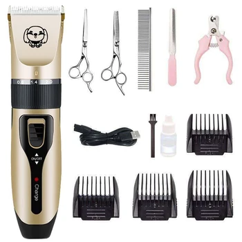 Electrical Pet Clipper Professional Grooming Kit Rechargeable Pet Cat Dog Hair Trimmer Shaver Set Animals Hair Cutting Machine
Electrical Pet Clipper Professional Grooming Kit Rechargeable Pet Cat Dog Hair Trimmer Shaver Set Animals Hair Cutting Machine