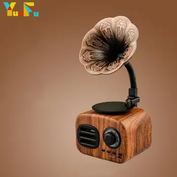 Retro Phonograph Shape Wood Bluetooth 5.0 Speaker Wireless Loudspeaker Outdoor Sound Box Cordless Subwoofer TF card bluetooth
Retro Phonograph Shape Wood Bluetooth 5.0 Speaker Wireless Loudspeaker Outdoor Sound Box Cordless Subwoofer TF card bluetooth