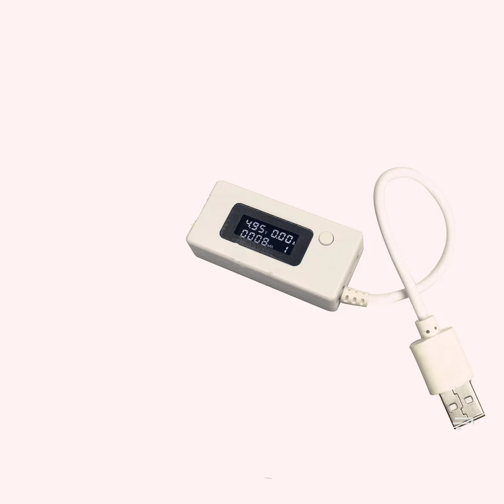 USB tester white tail LCD backlight LCD digital screen display ammeter voltmeter charging capacity test
USB tester white tail LCD backlight LCD digital screen display ammeter voltmeter charging capacity test