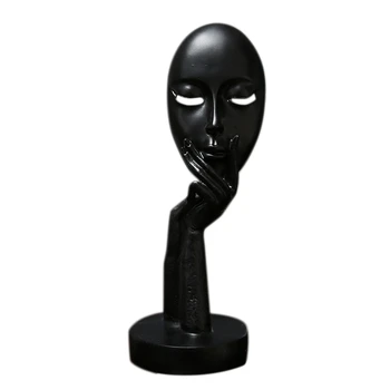 Furniture Decoration Abstract Female Face Statue Decoration Home Decoration Accessories Character Sculpture Resin Crafts-Black
Furniture Decoration Abstract Female Face Statue Decoration Home Decoration Accessories Character Sculpture Resin Crafts-Black