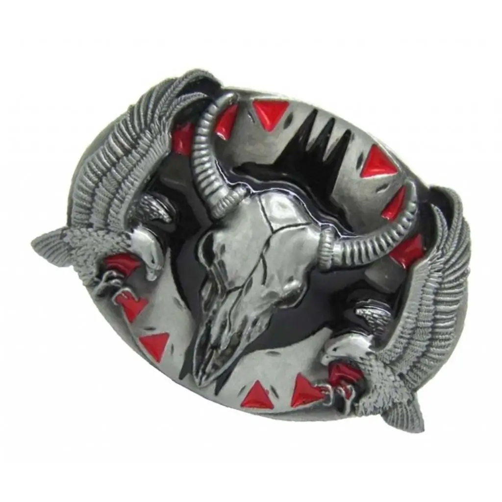 Mens' Belt Buckle Eagle 3D Cow Head Western Cowboy Pin Buckles Oval Jeans Buckle Jewelry Mens' Belt Buckle Eagle 3D Cow Head Western Cowboy Pin Buckles Oval Jeans Buckle Jewelry