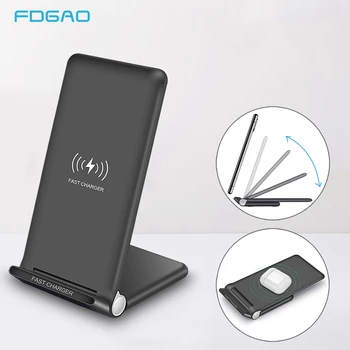 15W Fast Wireless Charger Stand USB-C Qi Quick Foldable 2 in 1 Charging Pad Station For IPhone 11 Pro XS XR X 8 Samsung S10 S9
15W Fast Wireless Charger Stand USB-C Qi Quick Foldable 2 in 1 Charging Pad Station For IPhone 11 Pro XS XR X 8 Samsung S10 S9