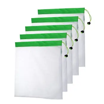 5PCS/Set Polyester Washable Reusable Produce Bags, Eco-friendly Soft Premium Lightweight Vegetable Drawstring Storage Net Bag,fo
5PCS/Set Polyester Washable Reusable Produce Bags, Eco-friendly Soft Premium Lightweight Vegetable Drawstring Storage Net Bag,fo