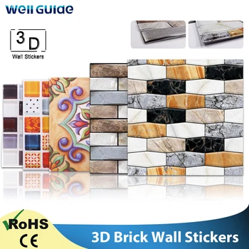 3D Wall paper Marble Brick Peel and Self-Adhesive Wall Stickers Waterproof DIY Kitchen Bathroom Home Wall Stick PVC Tiles Panel
3D Wall paper Marble Brick Peel and Self-Adhesive Wall Stickers Waterproof DIY Kitchen Bathroom Home Wall Stick PVC Tiles Panel