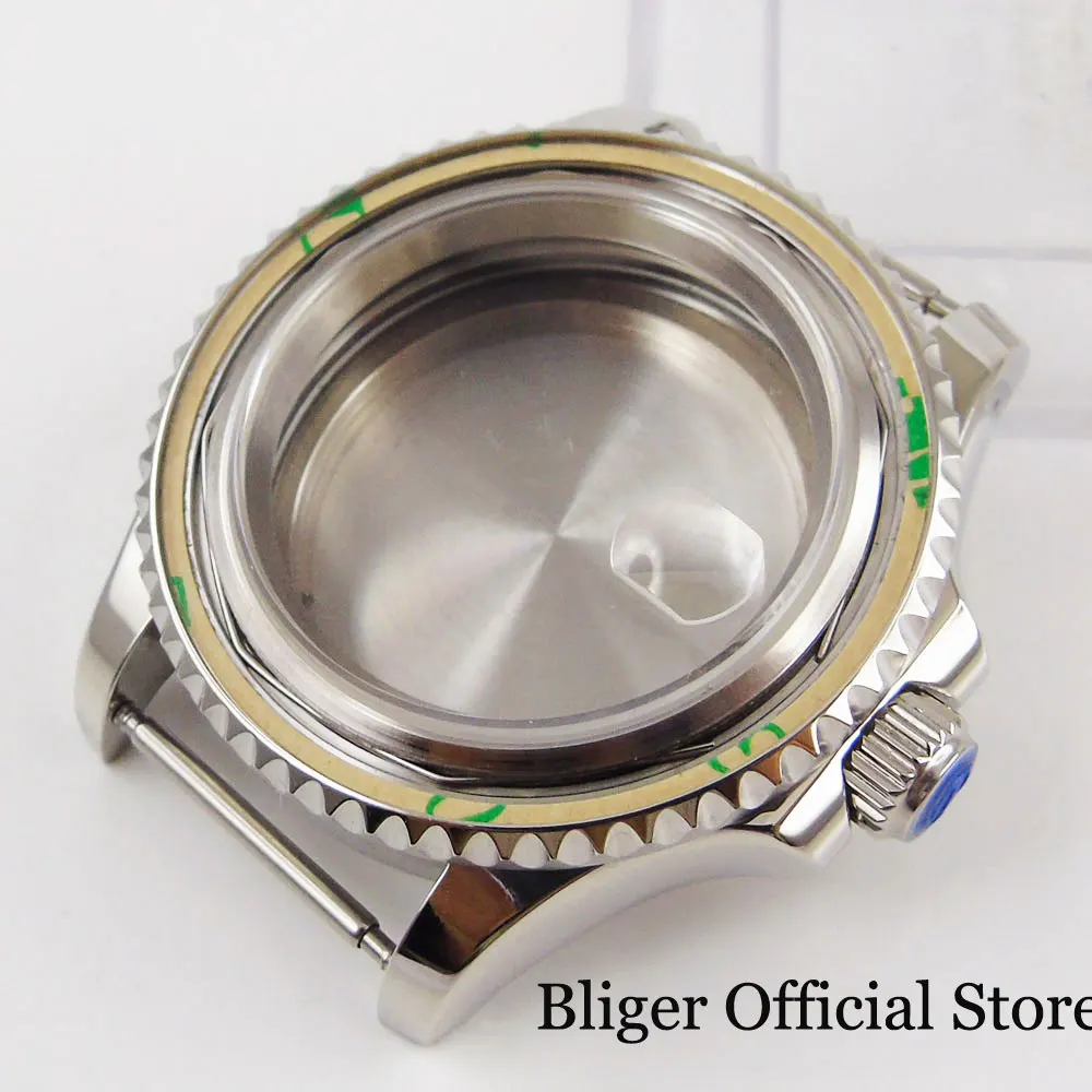 Stainless Steel 41mm Watch Case with Sapphire Glass Bidirectional Rotating Bezel Fit ETA 2836 MIYOTA Movement
Stainless Steel 41mm Watch Case with Sapphire Glass Bidirectional Rotating Bezel Fit ETA 2836 MIYOTA Movement