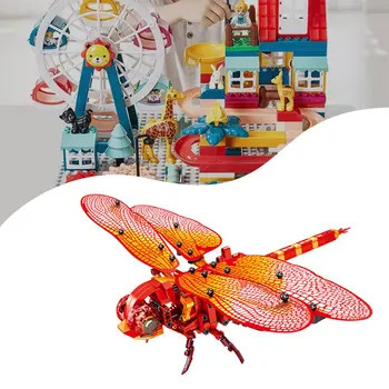 Insect Model Technique Red Dragonfly Building Blocks City Animal Movable Blocks Creative Kids Toys DIY Building Blocks
Insect Model Technique Red Dragonfly Building Blocks City Animal Movable Blocks Creative Kids Toys DIY Building Blocks